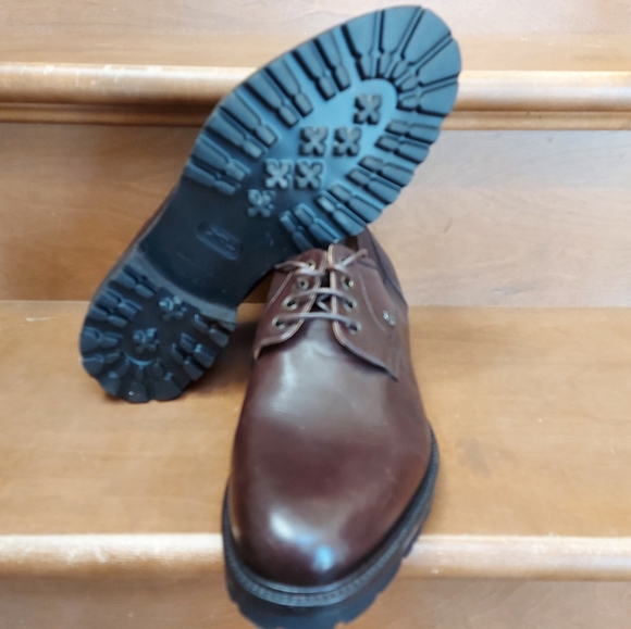 Fabiano Ricci brown leather oxford Derby shoes - Picture 9 of 11